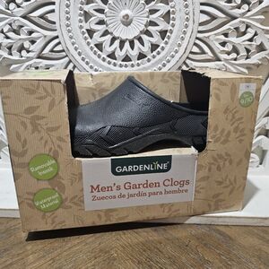 Men's Black Garden Clogs